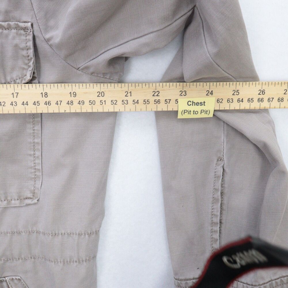 J Crew Women's Jacket Gray Full Zip Field‎ Hiking Gorpcore Outdoors Cinch Waist - Picture 3 of 9
